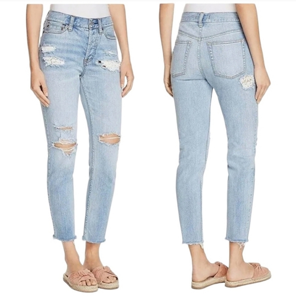 Free People Ella Lacey Stilt Jeans Sz 25